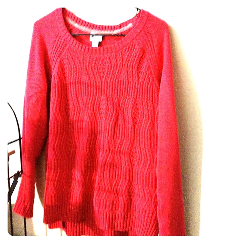 Cozy red sweater
